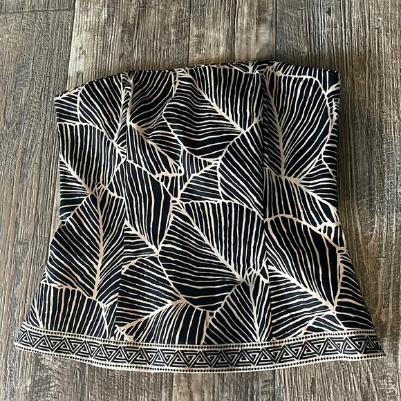 WHITE HOUSE | BLACK MARKET PALM LEAF BUSTIER S,00 - Picture 1 of 14